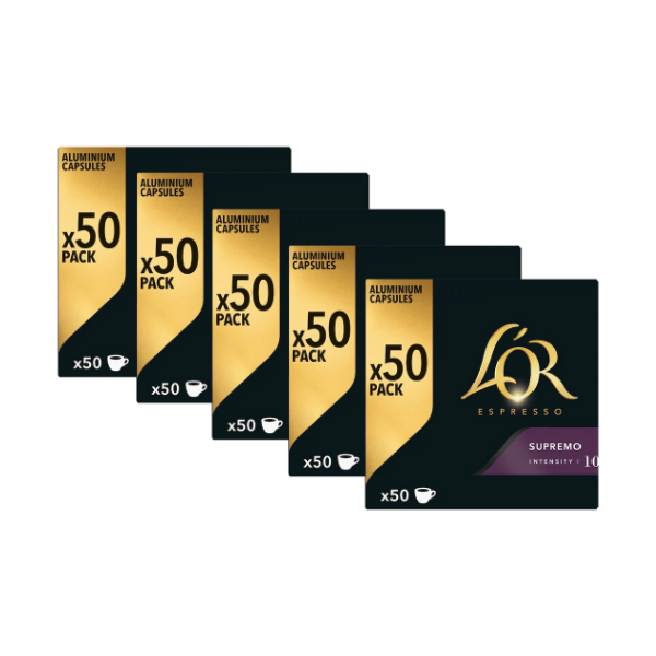 Café L’OR –Compatibles Nespresso® – Intensité 10 Supremo