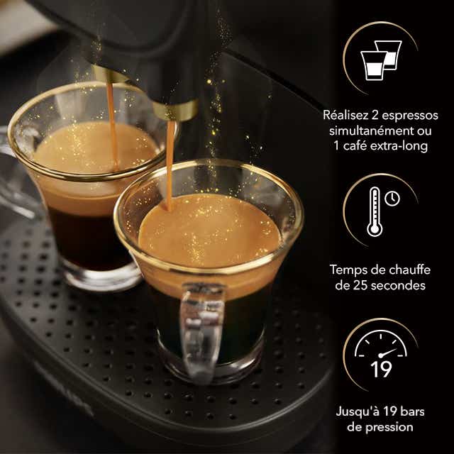 PHILIPS Machine tà café L'OR Barista Original Satin Blanc + 50 capsules pour expérience café premium à domicile