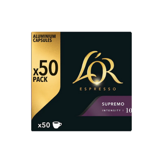 Café L’OR –Compatibles Nespresso® – Intensité 10 Supremo