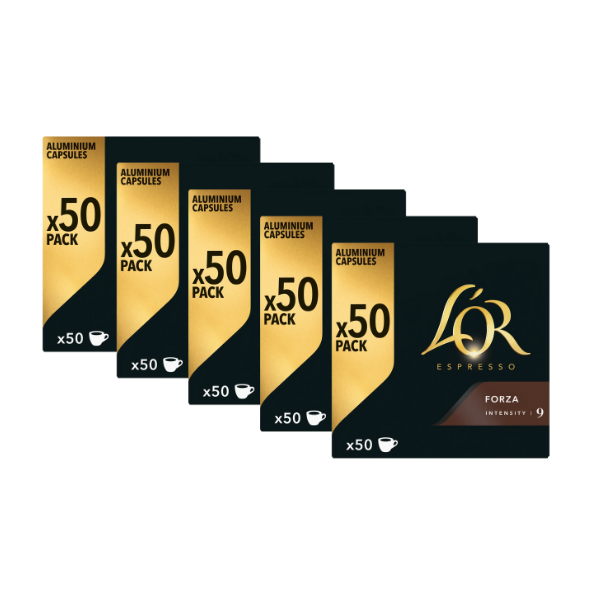 Café L’OR –Compatibles Nespresso® – Intensité 9 Forza