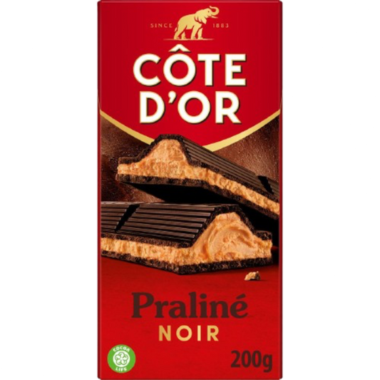 CÔTE D’OR Praliné Noir 200g